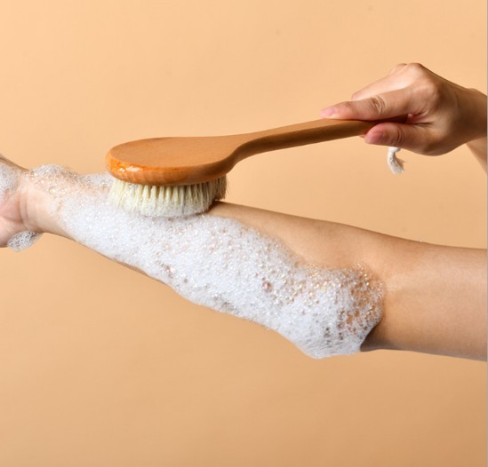 wholesale private label dry body brush wooden dry brushing for skin 