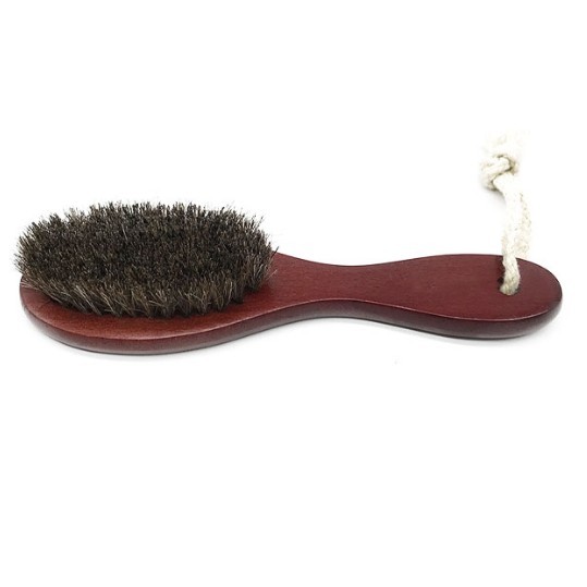 Custom Wooden Exfoliating Body Brush Long Handle Bath Brush With Soft Bristles 